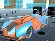 Каскадьор с летяща автомобилен